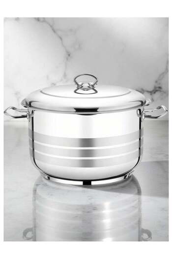 Trust Pro Trust Stainless Steel Cooking Pot 20CM Silver 18/10 (Made in Turkey)