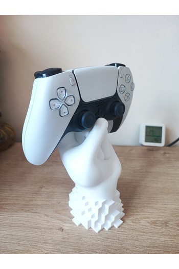 J&K Dizayn El Tasarımlı 3D Baskı PS5 DualSense Standı | PlayStation 5 Kontrolcü Tutucu Masaüstü Oyun Aksesuarı