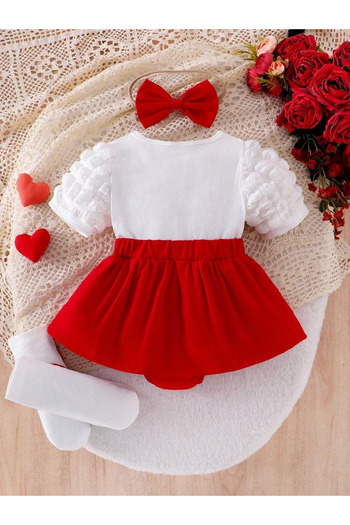 OEM Jumpsuit dress with headband and bow socks