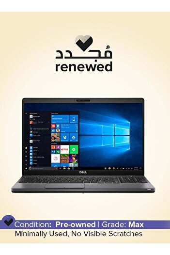 Dell Renewed Latitude 5500, Notebook Laptop, 15.6", Core i5, 8th Gen, 512GB SSD, 16GB RAM, Black
