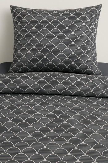 BH BABY HOME 100% Cotton Single Duvet Cover Set – 160X220 cm – Modern Pattern (Blue / Pink / Cappuccino / Gray)