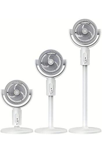 Generic Air Circulation Fan Rechargeable, Portable F1 Circulation Fan 3 In 1 Remote control, With