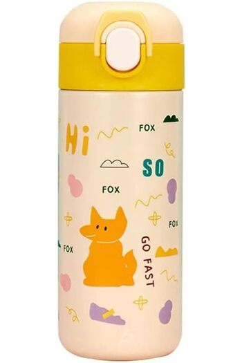 Cocobee Steel Water Bottle for Kids Bottle Double Walled Vacuum Insulated Bottle Flask for School Blue 480ML
