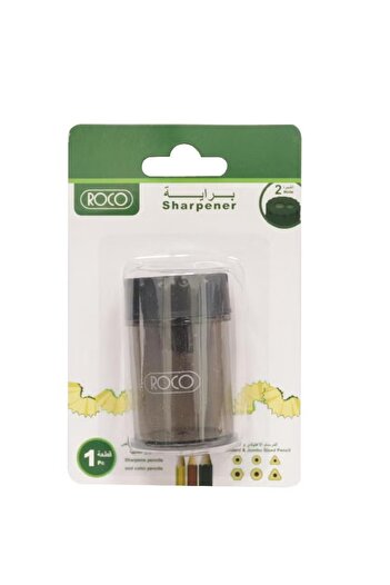 Roco Pocket Sharpener 2 Holes Black