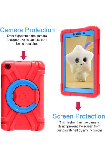 SIGLOO Premium robust case with stand, shockproof, iPad 9/8/7 10.2" for kids Red