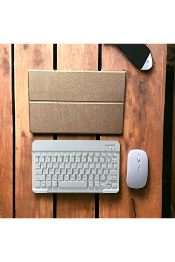 SIGLOO Wireless Bluetooth keyboard and mouse case for Lenovo Yoga Tab 13 13 inches gold