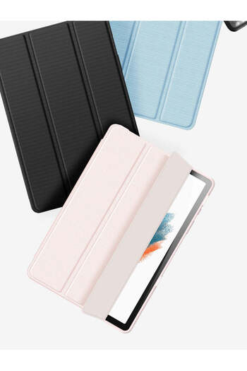 SIGLOO Premium case Tab A9 8.7 inches interior synthetic leather back transparent PC shockproof black