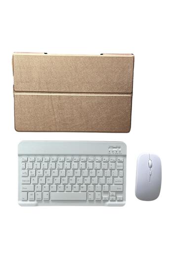 SIGLOO Wireless Bluetooth keyboard and mouse case for Lenovo Yoga Tab 11 YT-J706F 11 inches gold