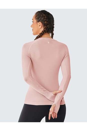 OEM Long-sleeved, button-up sports top, Pink M