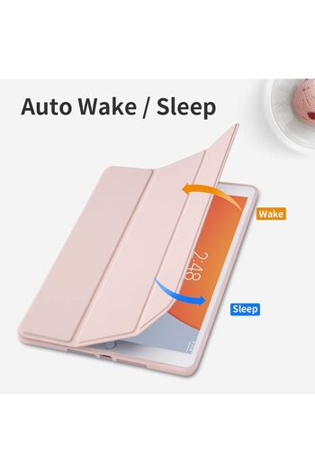SIGLOO Premium case for Samsung Galaxy Tab S6 Lite 10.4'', synthetic leather, Pen holder, anti-shock, Pink