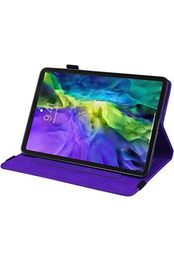 SIGLOO Premium PU case, Smart Cover with stylus holder & card holder, iPad 9/8/7 10.2'', Purple