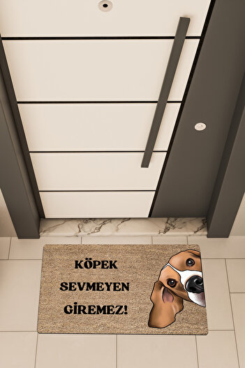 Dormot High Quality Digital Print Brown, Dogs Don't Like Dogs Don't Enter7 themed Doorstep Doormat