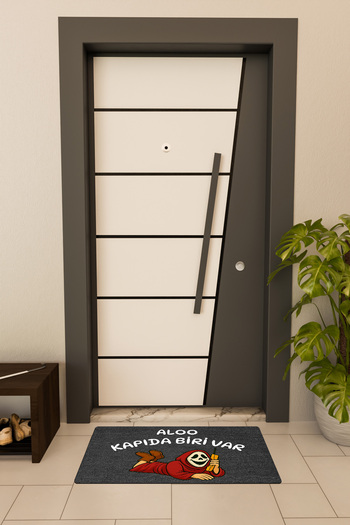 Dormot High Quality Digital Printing Black, There Is One in the Door, Themed Door Mat