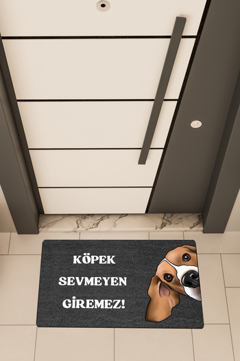 Dormot High Quality Digital Print Black, Dog Don't Like Dogs Don't Enter7 themed Doorstep Mat