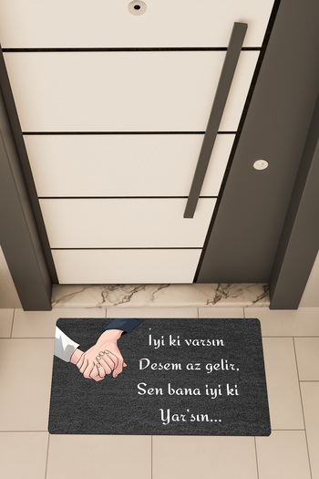 Dormot Quality Digital Printing Black, Good Luck to You Themed Door Mat