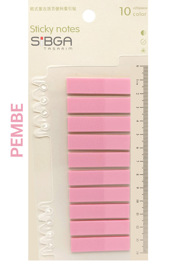 sibga tasarım Transparent Pink Color Postit Post-It Post It. Book Marker Bookmark Postit Sticker Note Paper