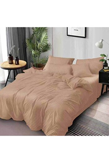 Patul Damask Linen, Sulphur, 2 Persons, Double Bed, 6 Pieces