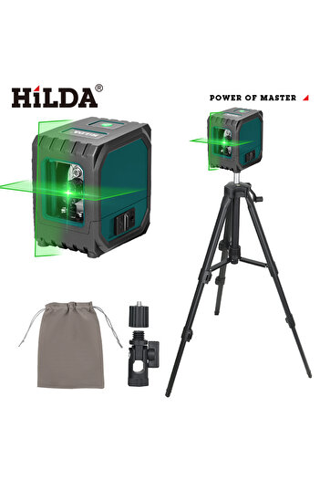 Choice7 TMHH133 HILDA 2 Lines Mini Laser Level Self Levelling Green Beams Laser Horizontal & Vertical Cross-