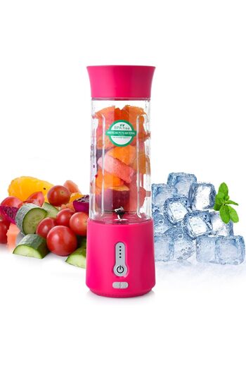 erorex Personal Size Hand Blender, Mini Travel Smoothie Maker Lid Straw, Wireless 500Ml Mixer Travel Home