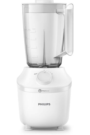 erorex Plastic Jar Blender 450W, 1.9L 1 Speed + Pulse Comes With A Mill + Chopper White Hr2041/30