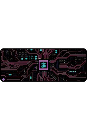 erorex Circuit Hot Pink Desk Mat