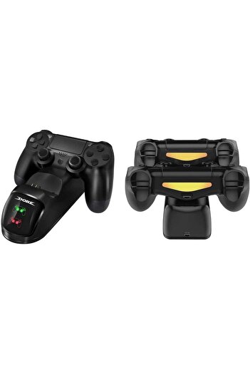 erorex وحدة تحكم Dual Shock لجهاز PS4 مع قاعدة شحن USB مزدوجة ووحدة تحكم PS4/Ps4 Slim/Ps4 Pro