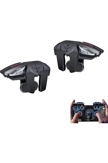 erorex Game Triggers 2 Pack Games Accessories Mobile Phone Controller 4 Aluminum Button Mobiles Phone