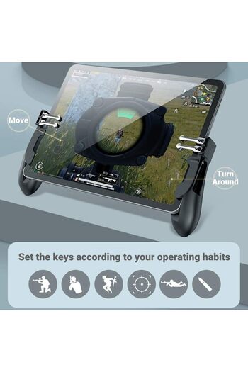 erorex Xspring Mobile Game Controller Ipad/Tablets Six Finger Gamepad Aim Button Gamepad Sensitive Shoot