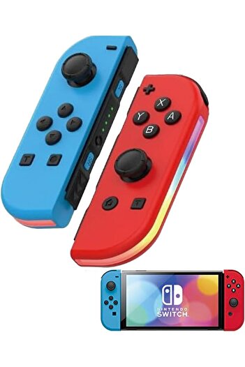 erorex وحدة تحكم Nintendo Joy Con OLED Switch من Nintendo Switch Feedback مع 6 محاور للتحكم في الحركة Turbo