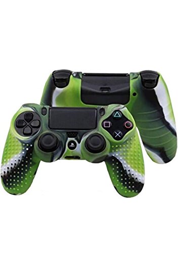 erorex غطاء سيليكون مطاطي مضاد للانزلاق باللون الأخضر لوحدة تحكم سوني بلاي ستيشن 4 PS4 Ds4 Pro Slim