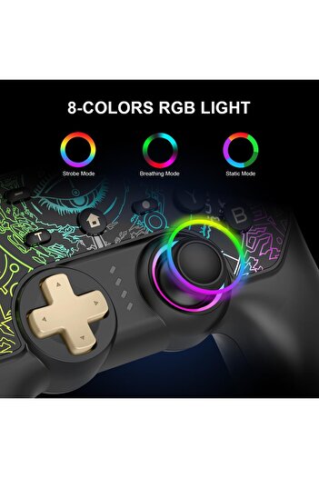 erorex وحدة تحكم التبديل الجديدة لعام 2025 متوافقة مع وحدة تحكم Switch/Lite/Oled ووحدة تحكم Switch Pro RGB