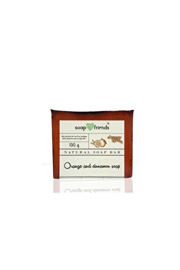 Soap&Friends Orange and Cinnamon 130g Soap Bar for Daily Cleansing