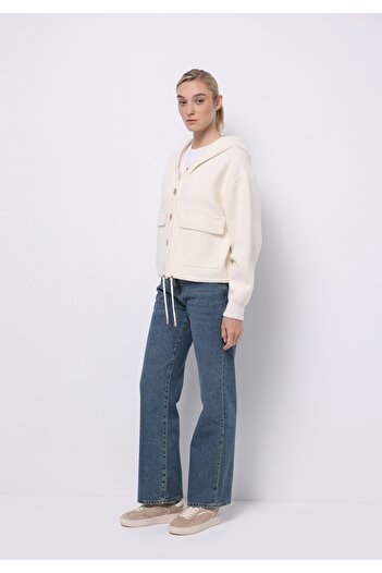 Colin's Regular Fit Kadın Beyaz Hırka
