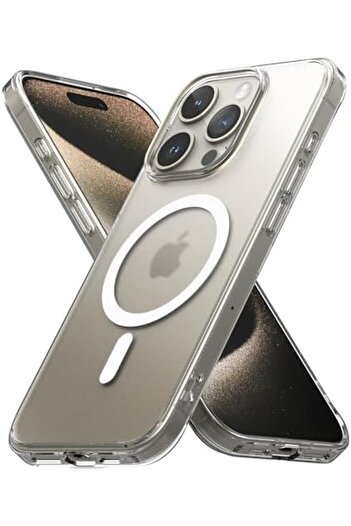 Generic Magnetic Matte Case for iPhone 15 Pro Max | Transparent