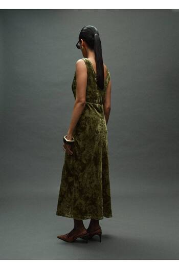 MANGO Woman V yaka jakar elbise
