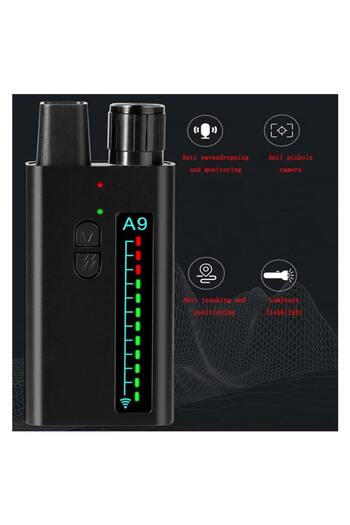 OEM Professional GSM, Bluetooth and WiFi Spy Device Detector, A9D