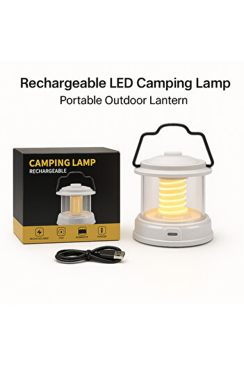 TSUMAB Rechargeable LED Camping Lamp – Portable Outdoor Lantern