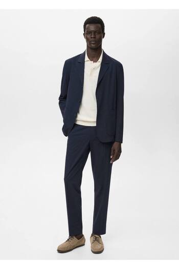 MANGO Man Cepli slim fit blazer ceket