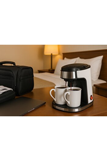 Biki ماكينة قهوة بالتقطير | Drip Coffee Maker – Power 450W | 240ml With 2 Cups