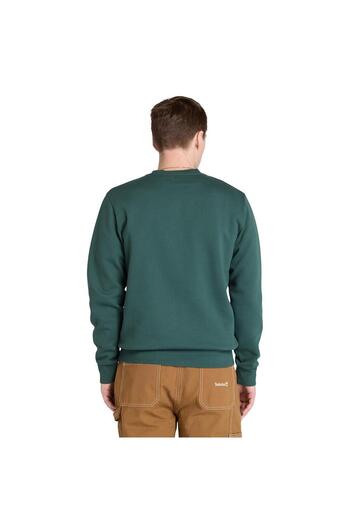 Timberland Silicon Badge (Bb) Crew Neck Men's Green Sweatshirt Tb0A6Hsq3171