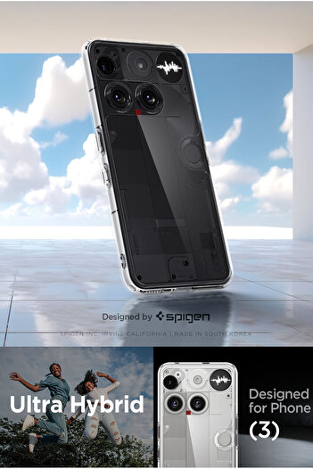 Spigen Ultra Hybrid Nothing Phone (3) Case Cover - Crystal Clear