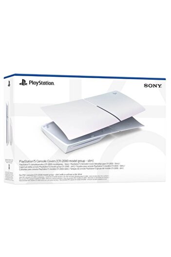 Playstation Carcasă subțire pentru PS5, Playstation, albă, plastic