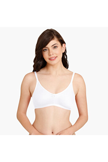 Zivame Non-Padded Bra with Hook and Eye Closure