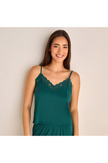 FAV Lace Trim Shorts Set