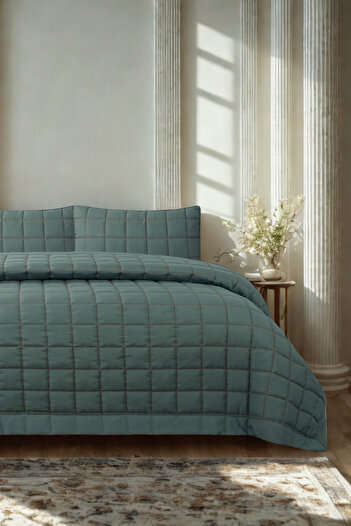 ZEBRACASA Alora Double Bedspread Set / Green
