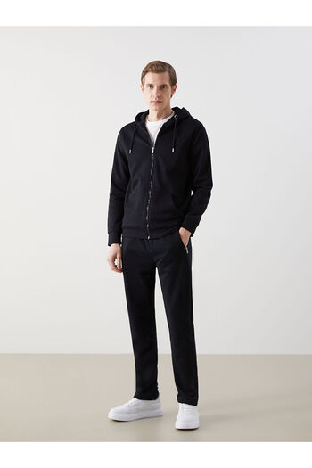 LC Waikiki Hooded Long Sleeve Men's Zippered Sweatshirt