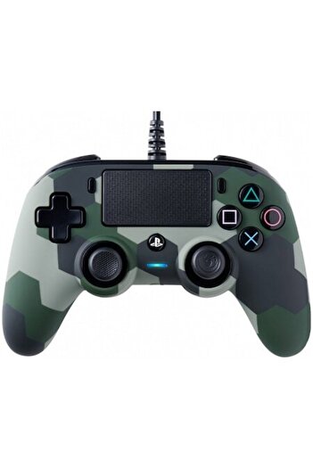 Nacon Controler cu fir compact pentru Playstation 4, verde camuflat