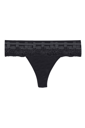 koza iç giyim Women's Cotton Lace Detailed Thong