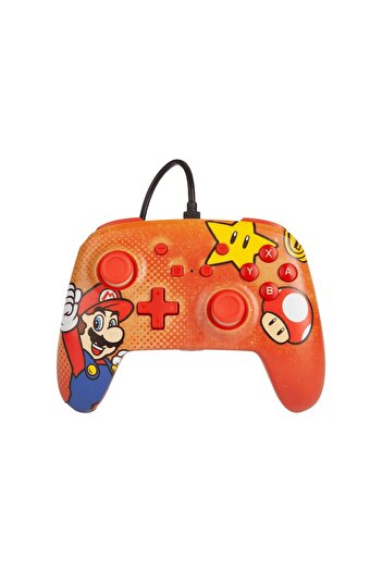Powera Controler Cu Fir Mario Vintage Nintendo Switch