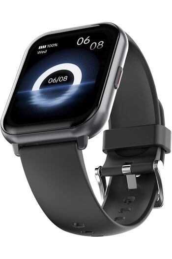 HiFuture ZONE2 1.96" IPS Display BT Calling Smartwatch, Sleep & Health Fitness Tracking - Black